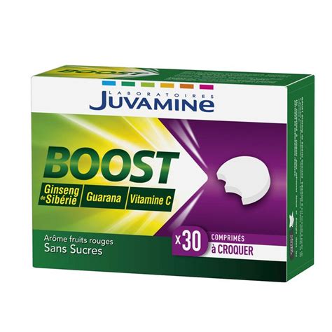 Boost Vitamine C Ginseng Guarana Comprimes A Croquer Juvamine