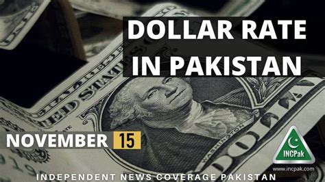 Usd To Pkr Dollar Rate In Pakistan Today November In