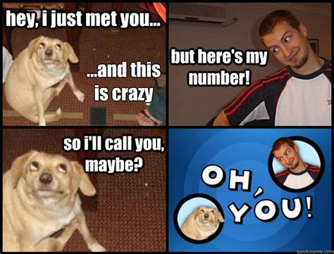 Hey I Just Met You And This Is Crazy So I Ll Call You Maybe