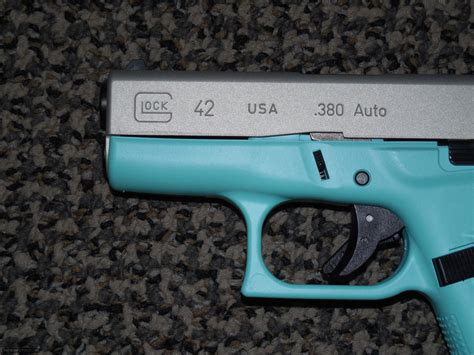 Glock In Acp Finished In Robin Egg Blue