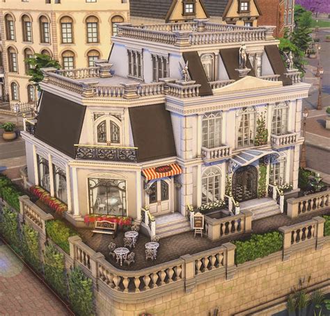 I Made A Parisian Style Build With Two Apartments And Cute Coffee