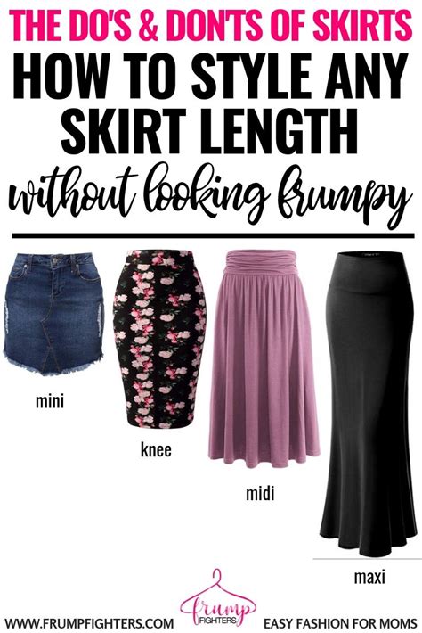 How To Wear Skirts Without Looking Frumpy With 3 Printable Pdf Guides