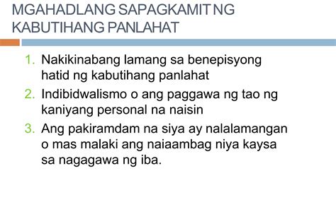 Esp 9 Modyul 1 Layunin Ng Lipunan Kabutihang Panlahat PPT