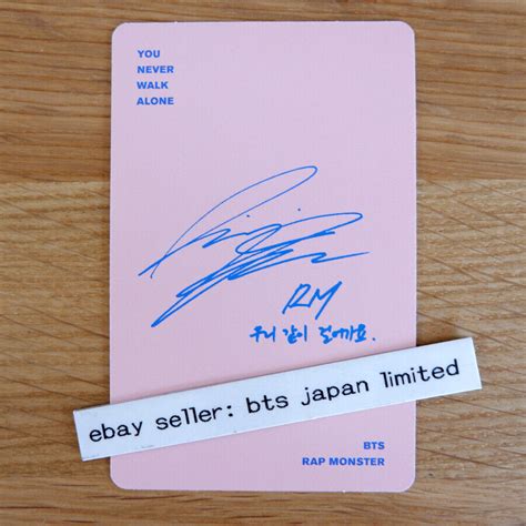 Bts You Never Walk Alone Ynwa Photocard Pc Rm Jin Ubuy India