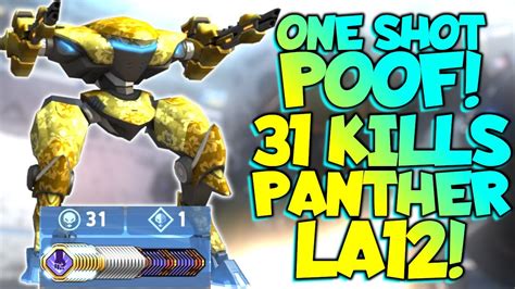 One Shot Poof Longarm Panther Kills Monster Kill Mech Arena