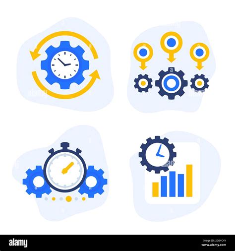 Efficiency And Productivity Vector Icons Stock Vector Image And Art Alamy