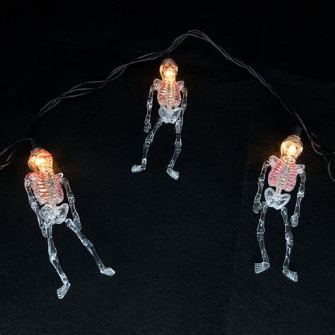 Halloween Skeleton Lights - Northern Lights and Trees