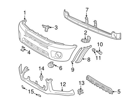 Bumper Components Front For 2005 Toyota RAV4 LaGrange Toyota