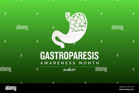 Gastroparesis Awareness Month Vector Banner Poster Background