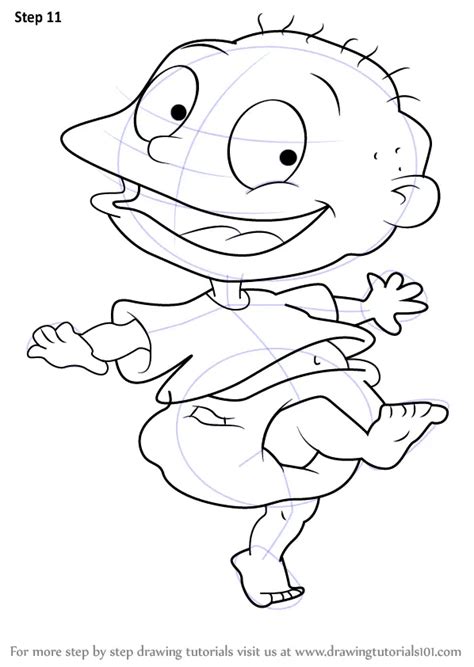 How To Draw Tommy From Rugrats Rugrats Step By Step