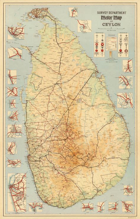 Sri Lanka Survey Department Maps Bobine Stephani