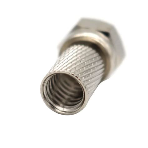 F Type Male Connector For Rg58rg59rg6 Twist On Coax Coaxial Cable Rf Connectornickel Plated