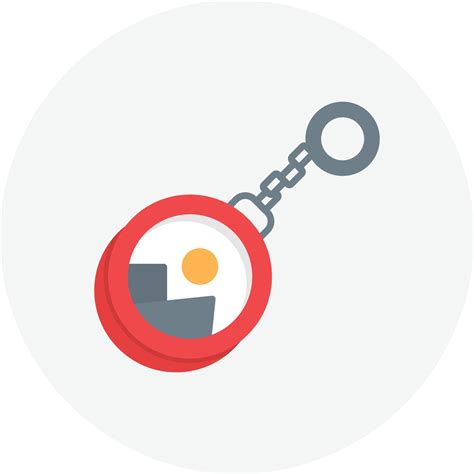 keychain flat circle  vector art  vecteezy