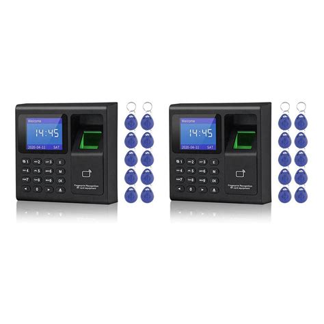 2X Biometric RFID Access Control System RFID Keypad USB Fingerprint