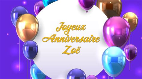 Joyeux Anniversaire Zo Youtube