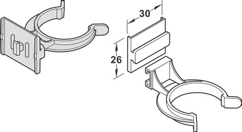 Clips De Plinthe Hafele 48 Mm BATIFER Quincaillerie Professionnelle