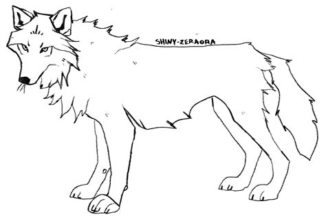 Free Wolf Lineart By Moonlit Firefly On Deviantart