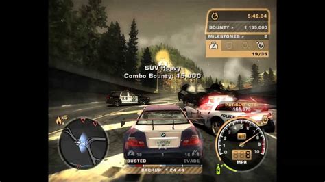 Need For Speed Most Wanted Police Pursuit Gameplay 2005 1080P HD