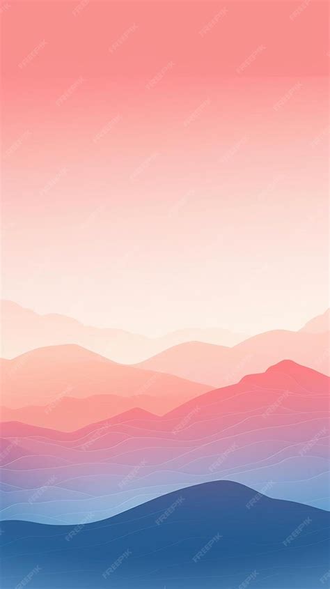 Premium AI Image | pink sunset in the mountains