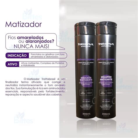 Comprar Kit Platinum Express Trattabrasil Professional Matizador Loiro