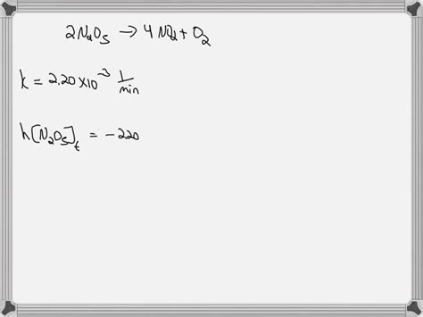 Solved The Decomposition Of N2o5 Proceeds According To The Following Equation 2 N2o5 G → 4 No2