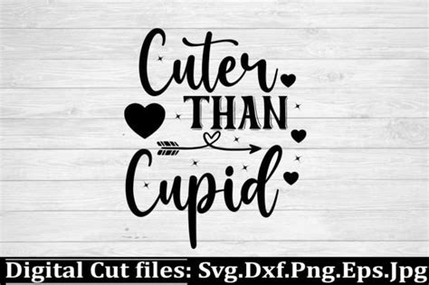 Cuter Than Cupid Svg Design Graphic By MockupsEasy Creative Fabrica