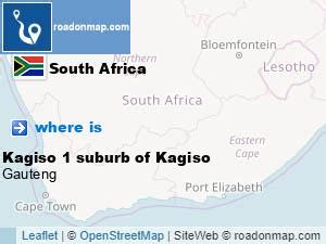 Where is Kagiso 1 suburb of Kagiso West Rand, Gauteng South Africa