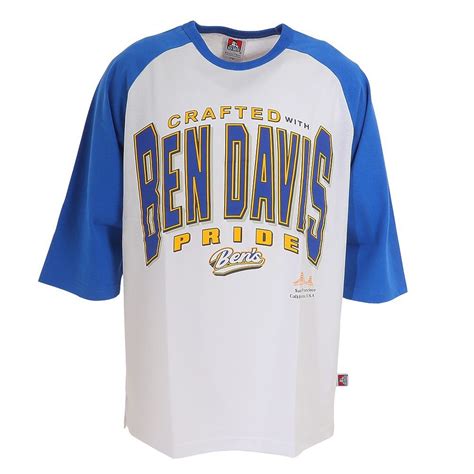 ベンデイビスBEN DAVISメンズ半袖Tシャツ メンズ ラグラン 23580011 BLU スポーツ用品はスーパースポーツゼビオ