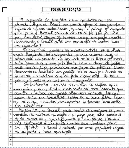 Modelos Redação Pronta Modelo redação Modelo de redação enem