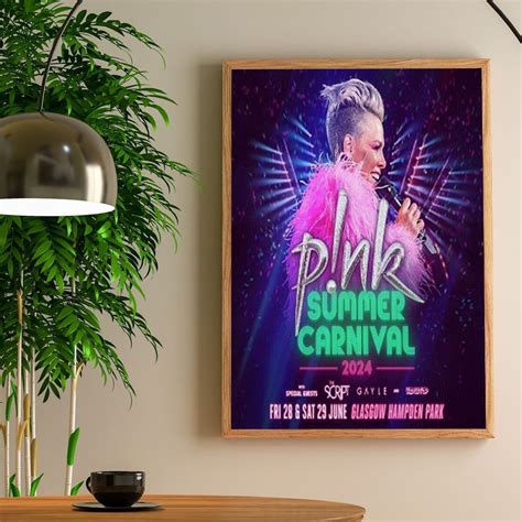 Pnk 2024 Tour Poster Pink Summer Carnival 2024 Poster Sold By