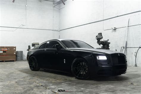 Sinister Custom Blacked Out Rolls Royce Ghost On Matte Black Adv1 Wheels