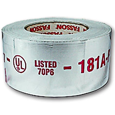 Fasson 0810 Foil Tape 2 12 X 60 Yds 2 Mil Ul 181 Rated