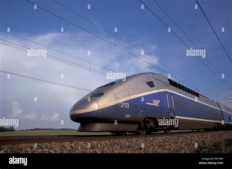 Tgv Train A Grande Vitesse In Northern France Stock Photo Alamy