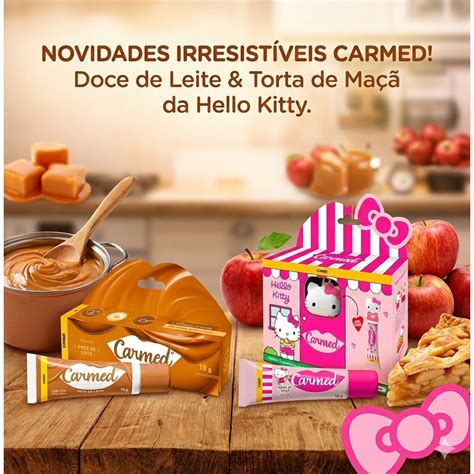 Carmed Da Hello Kit - Kit com 2 hidratentes labial - Carmed - 01 Hello Kitty + 01 Doce de ...