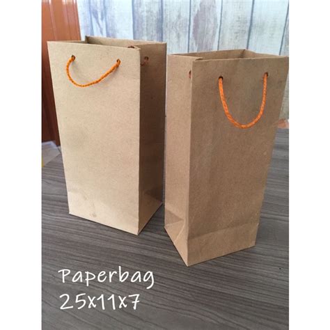 Jual Paper Bag Coklat Polos Packing Olshop A Kantong Kertas Cokelat