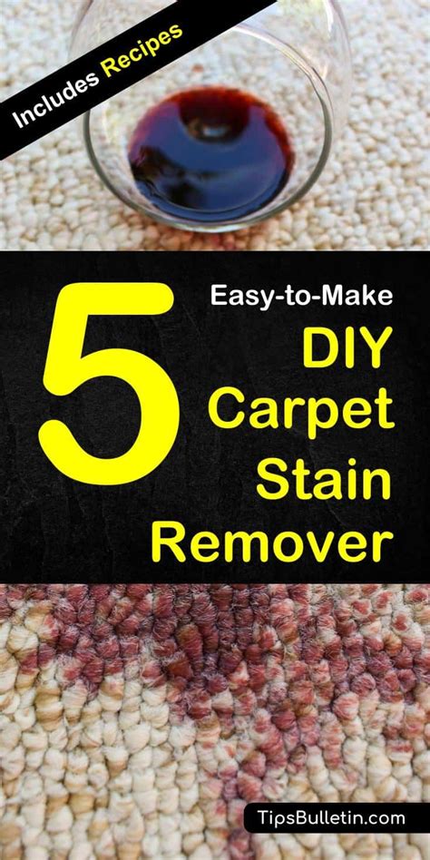 5 Homemade Carpet Stain Remover Recipes Recipe Homemade Carpet