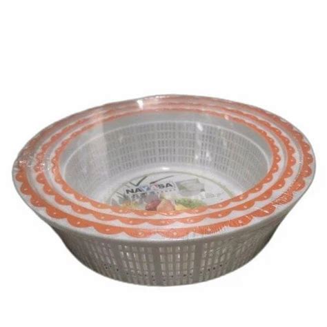 Plastic Round Fruit Basket, Printed at Rs 45/piece in Siliguri | ID ...