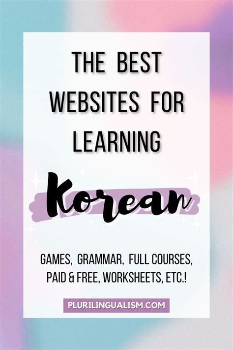 The Top Sites To Learn Korean With Learn Korean Korean Language