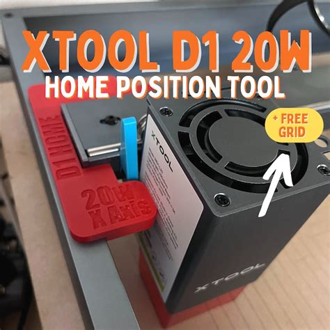 Xtool D Upgraded To W Home Position Tool Free Grid Etsy