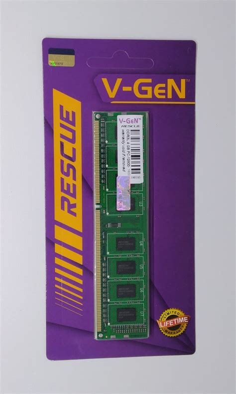 Jual Ram Ddr3 V Gen Rescue 4gb Pc12800 1600mhz Longdimm Memory Pc Vgen Low Voltage Jakarta