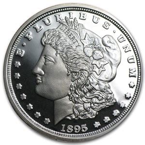 Buy 1 oz Silver Round - 1895 Morgan Dollar Proof (Replica) | APMEX