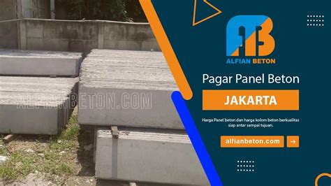 Pagar Panel Beton Jakarta November 2024 Alfian Beton