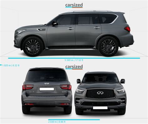 Infiniti Qx Present Dimensions Side View