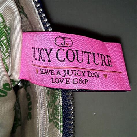 Rare Htf Y K Vintage Juicy Couture Green Velour Shoul Gem