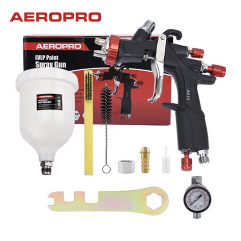 Aeropro Professional R500 A610 Lvlp Spray Gun Car Painting Gun Airbrush With Regulator For Cars