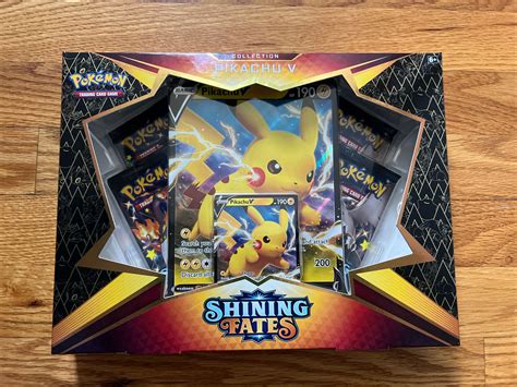 Pokémon TCG Shining Fates Pikachu V Collection Box Set for sale online