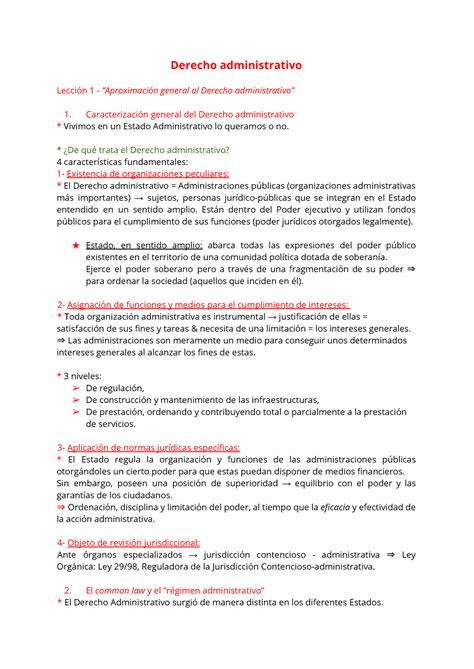 Derecho Administrativo Derecho Administrativo Lección 1