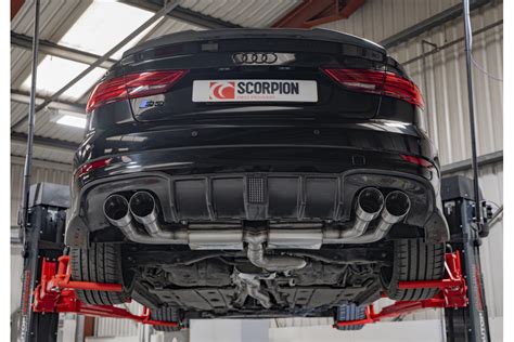 Scorpion Exhaust Non Valved Cat Back System Audi S3 2 0t 8v Saloon