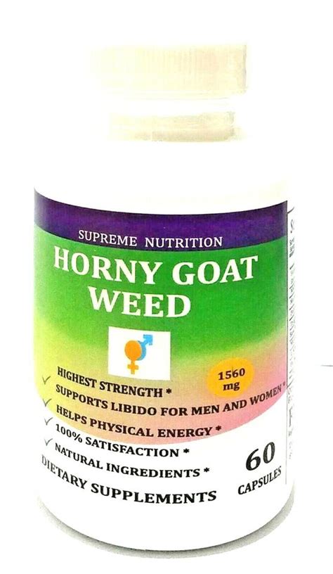 Horny Goat Weed Premium Sexual Enhancer With Maca L Arginine Ginseng EBay