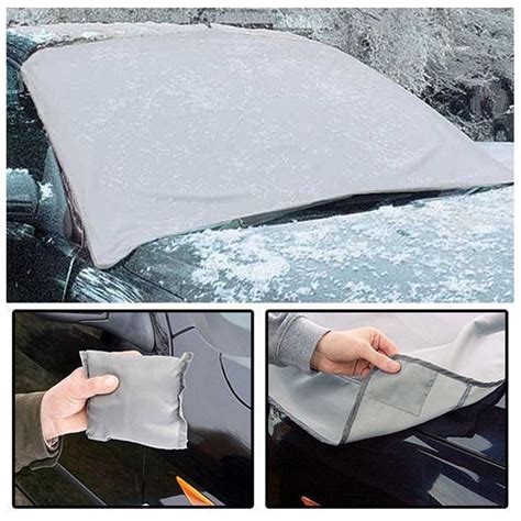 2x Magnetic Car Windscreen Snow Cover Anti Frost Ice Frost Shield Snow